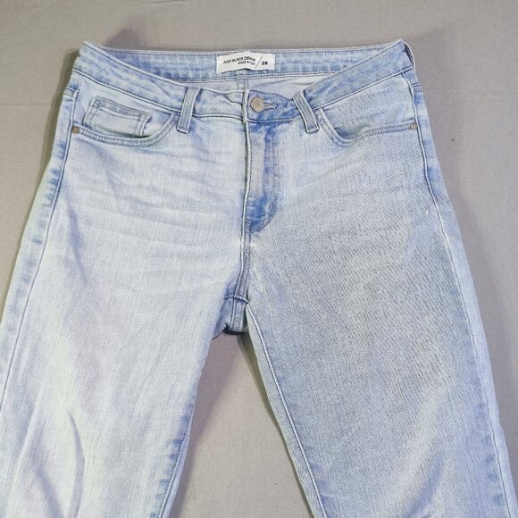 Just Black Denim jeans women's size 28 hard washed blue ankle skinny - Picture 2 of 13